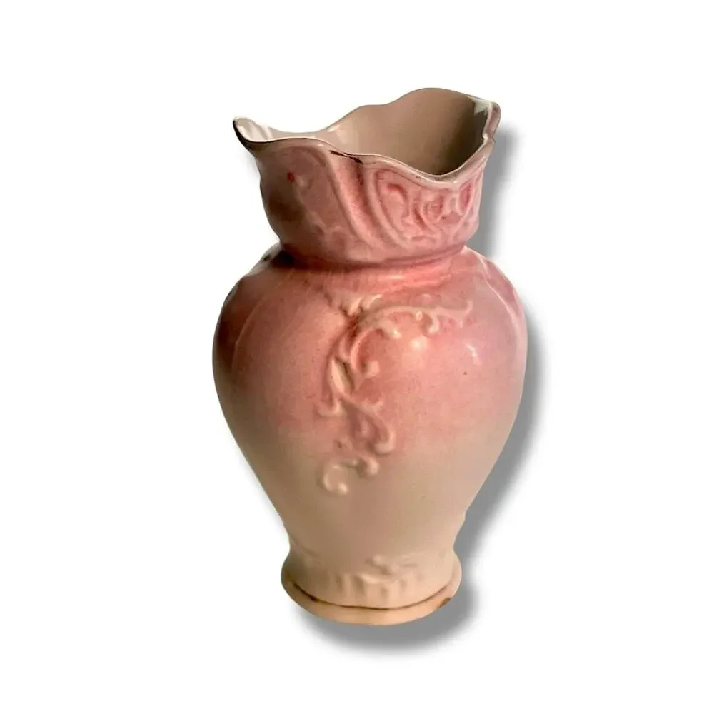 Vintage Pink and Cream Vase
